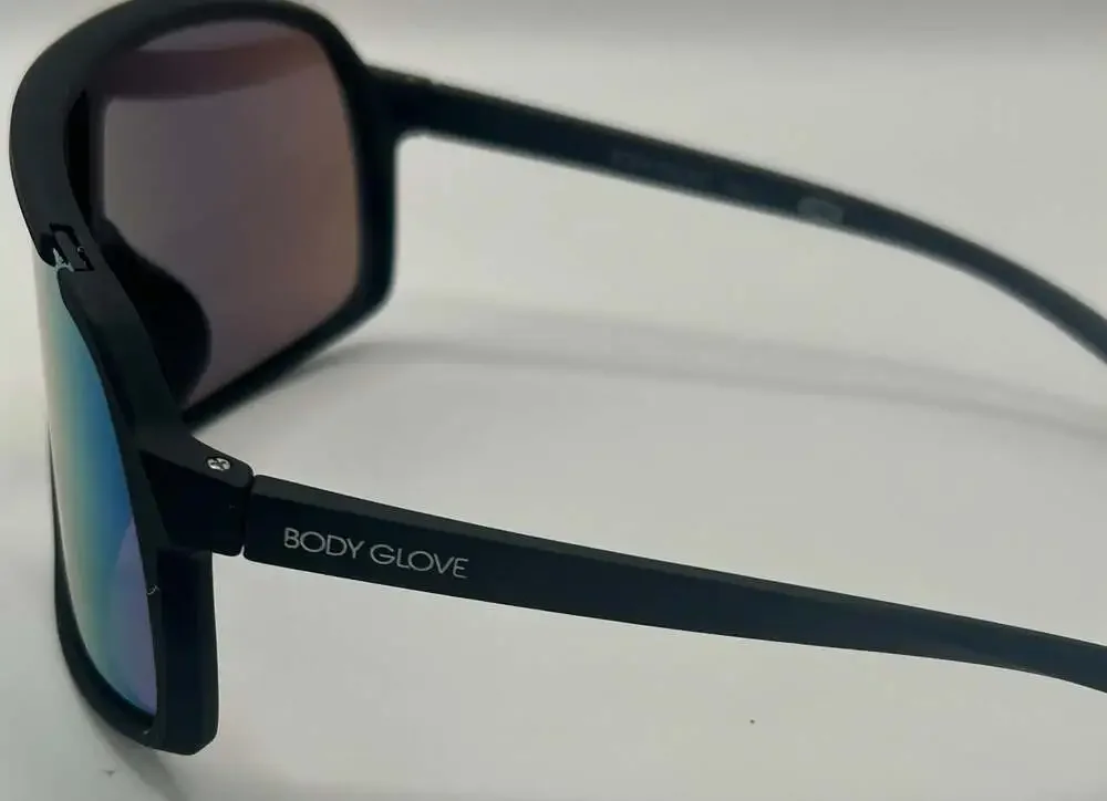 Body Glove Sunlit Shield Sunglasses SR0325 BGPC 23 306 BLK MIR